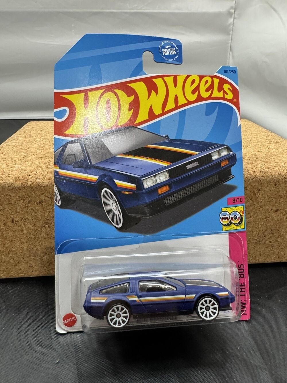 Hot Wheels DMC DeLorean Dark Blue Retro Stripes 2023 HW The 80s #101/250 HLJ65